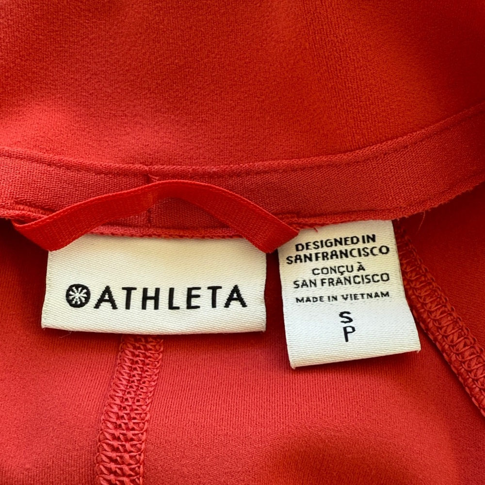 Athleta Salutation Jacket. Red Size Small. - image 6
